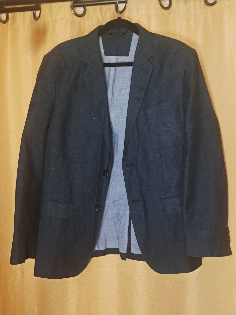 Banana Republic Charcoal Linen-Blend Sport Coat